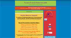 Desktop Screenshot of positivefamilybehavior.com