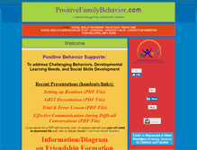 Tablet Screenshot of positivefamilybehavior.com